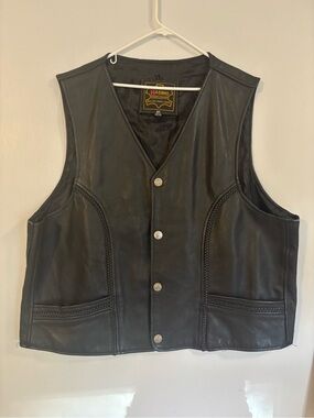Vintage Hasbro braided leather vest. Size 60 men’s
